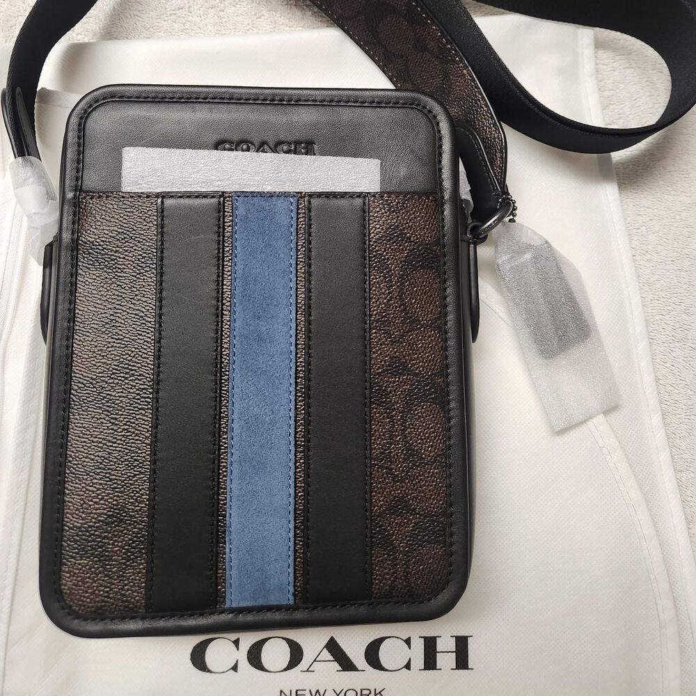 Coach Men's Black and Blue Bag
